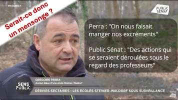 Mensonges de Perra - Les enfants devaient soit disant manger leurs excrements. Perra mythomane.