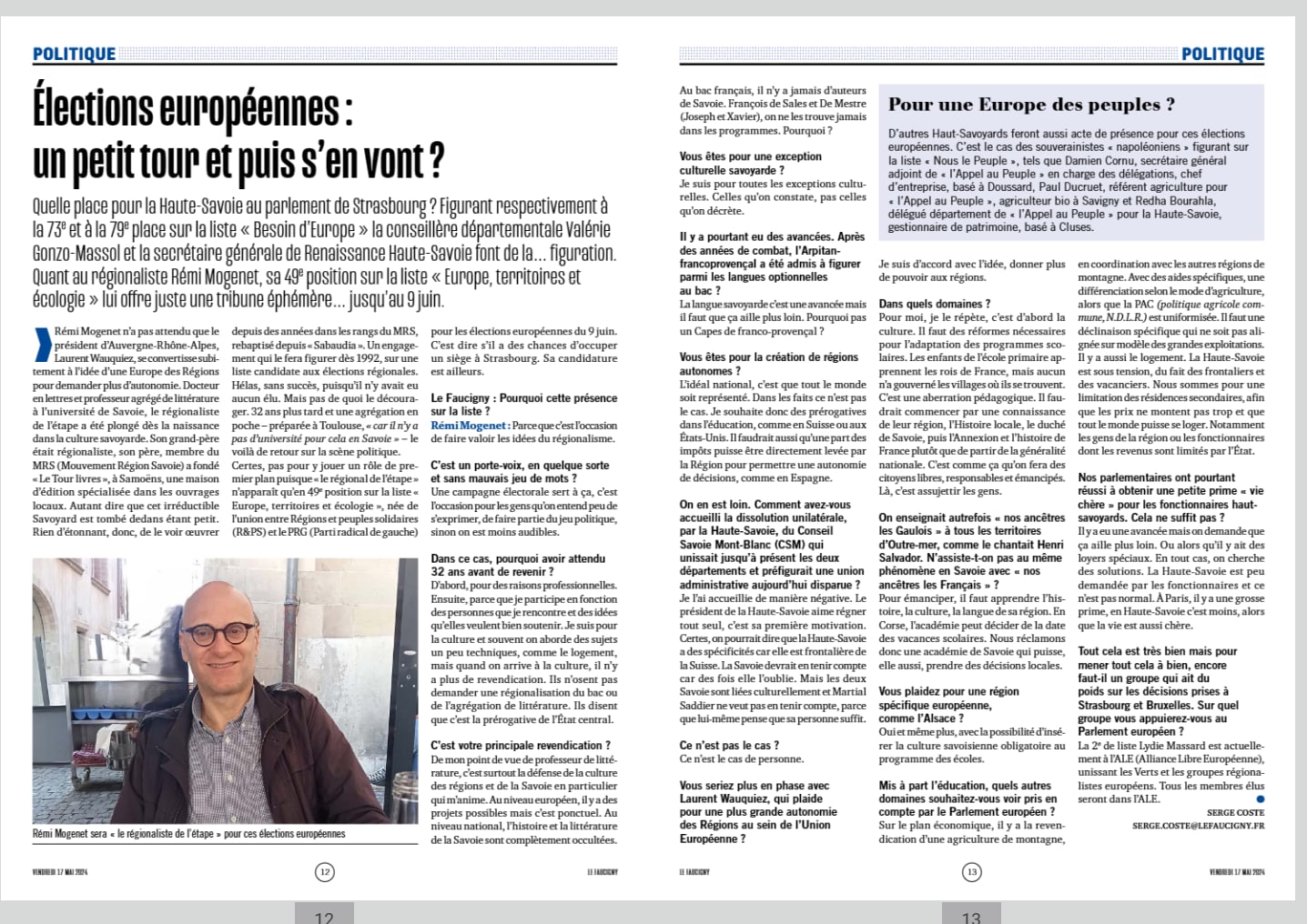 Le Faucigny mai 2024