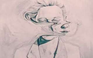 Visage tordu par des mensonges r&eacute;p&eacute;t&eacute;s