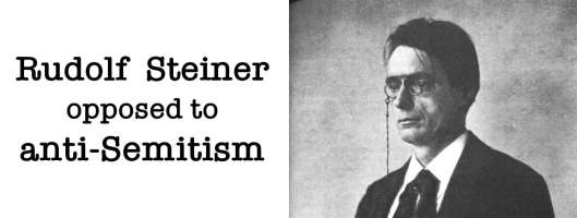 Rudolf Steiner against anti-Semitism