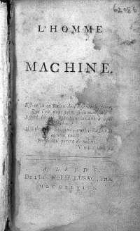 La Mettrie  - L'Homme machine - 1748