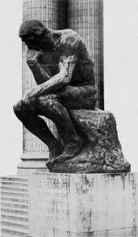 Le Penseur - Rodin (photographie d'Eug&egrave;ne Druet)