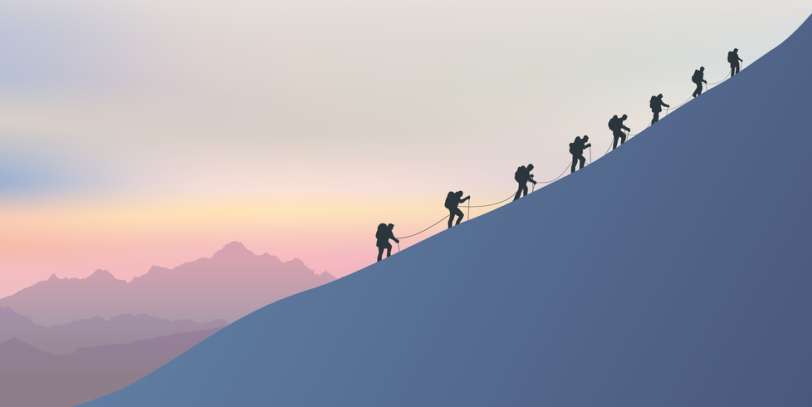 Cord&eacute;e alpinistes