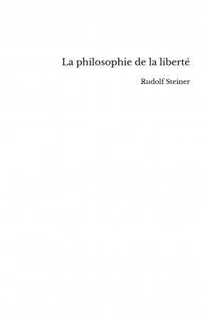 GA004 La philosophie de la liberté traduite par Letouzé